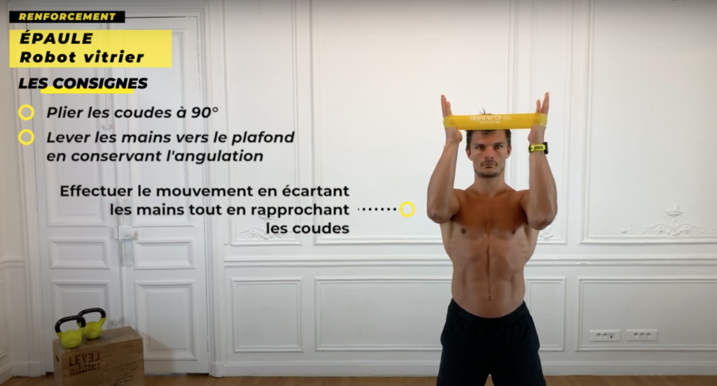 exercice renforcement musculaire global coiffe des rotateurs