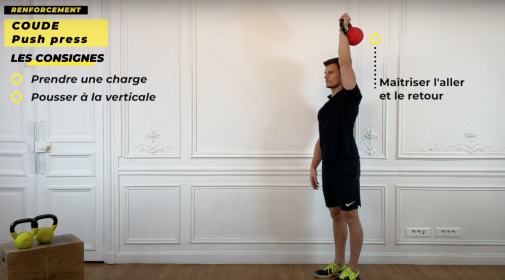 exercice de renforcement musculaire du coude et triceps