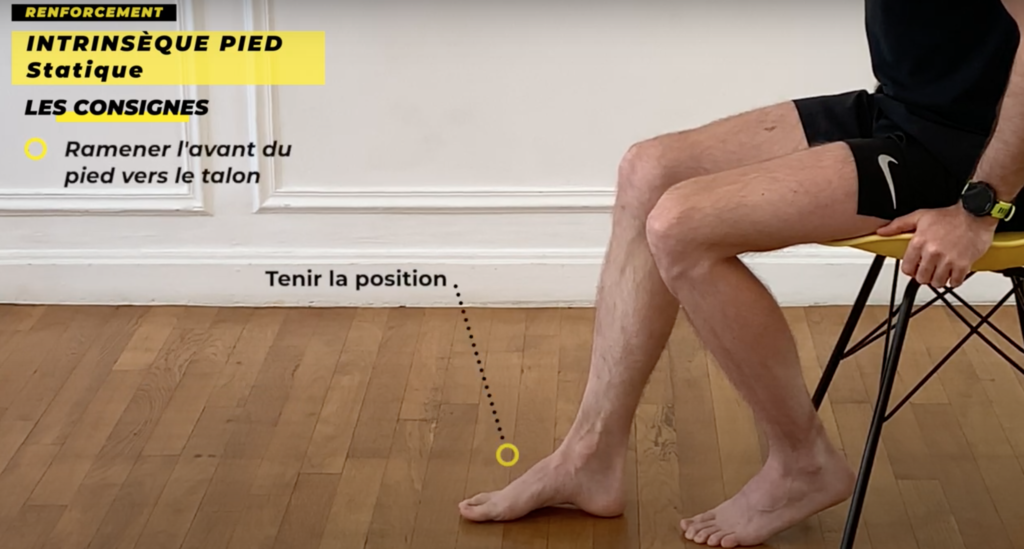 exercice de renforcement musculaire des muscles intrinseques du pied