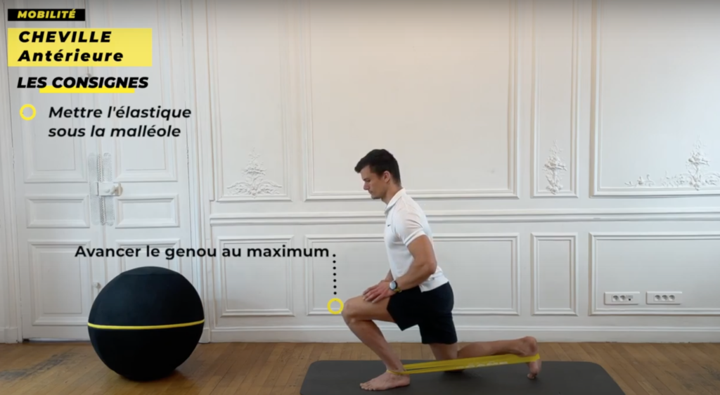 exercice de mobilité de la cheville et du talus