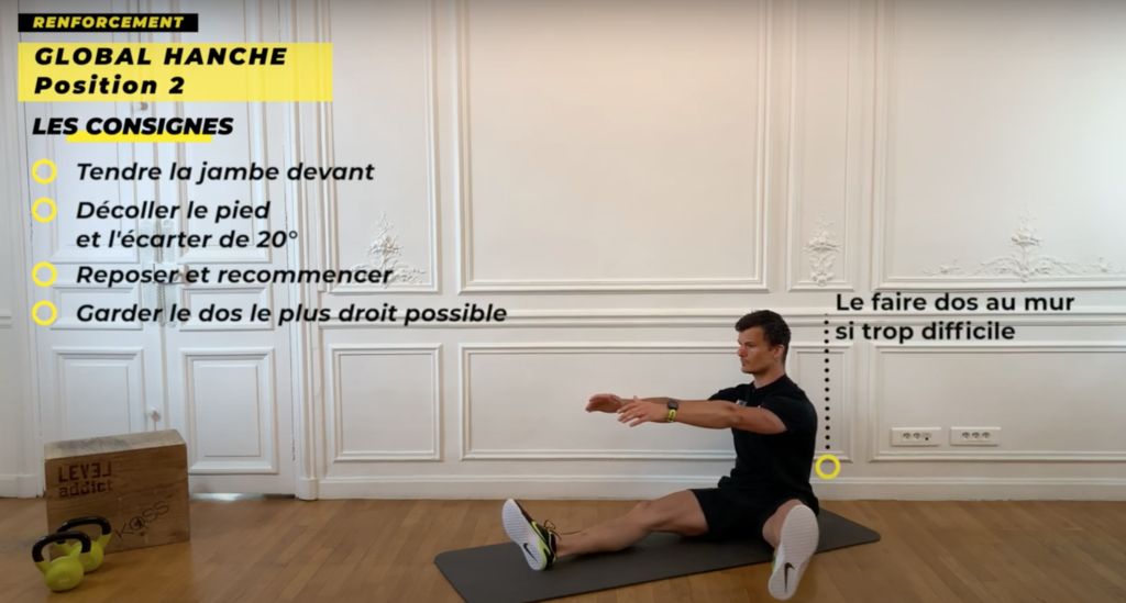 exercice de renforcement musculaire des fessiers