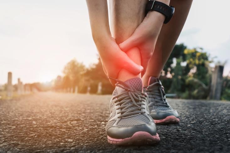 Blessure de la jambe chez un coureur à pied