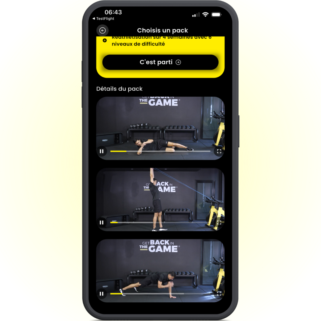 exercice epaule pack reeducation kine digital HOPP
