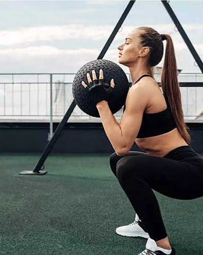 Person performing a bench press