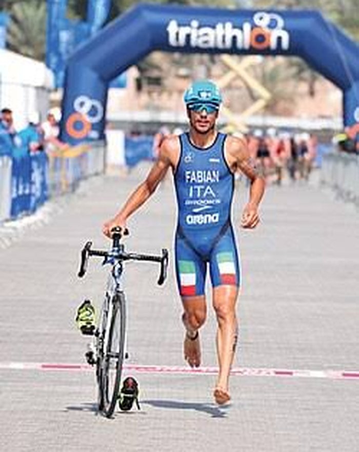 Triathlète en transition