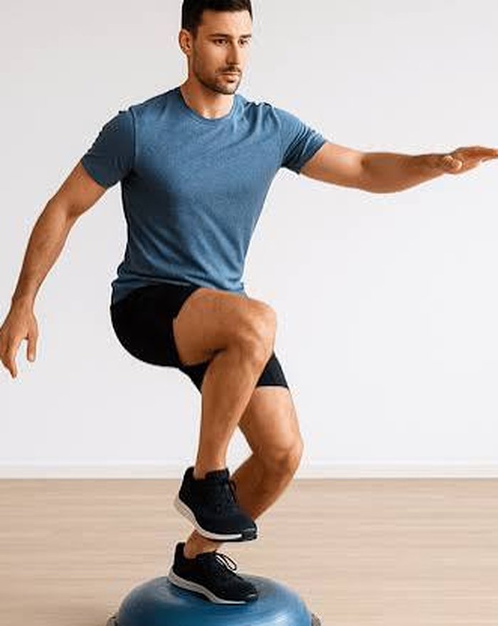 Ejercicio de equilibrio sobre superficie inestable